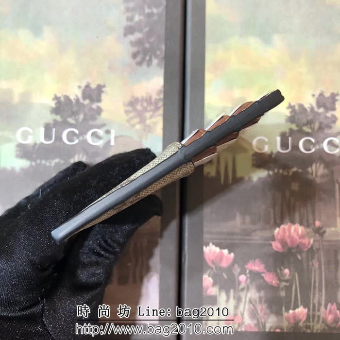 GUCCI古馳 原單 中性款 經典印花卡包名片夾 524787 啡PVC棕皮 WTG1351